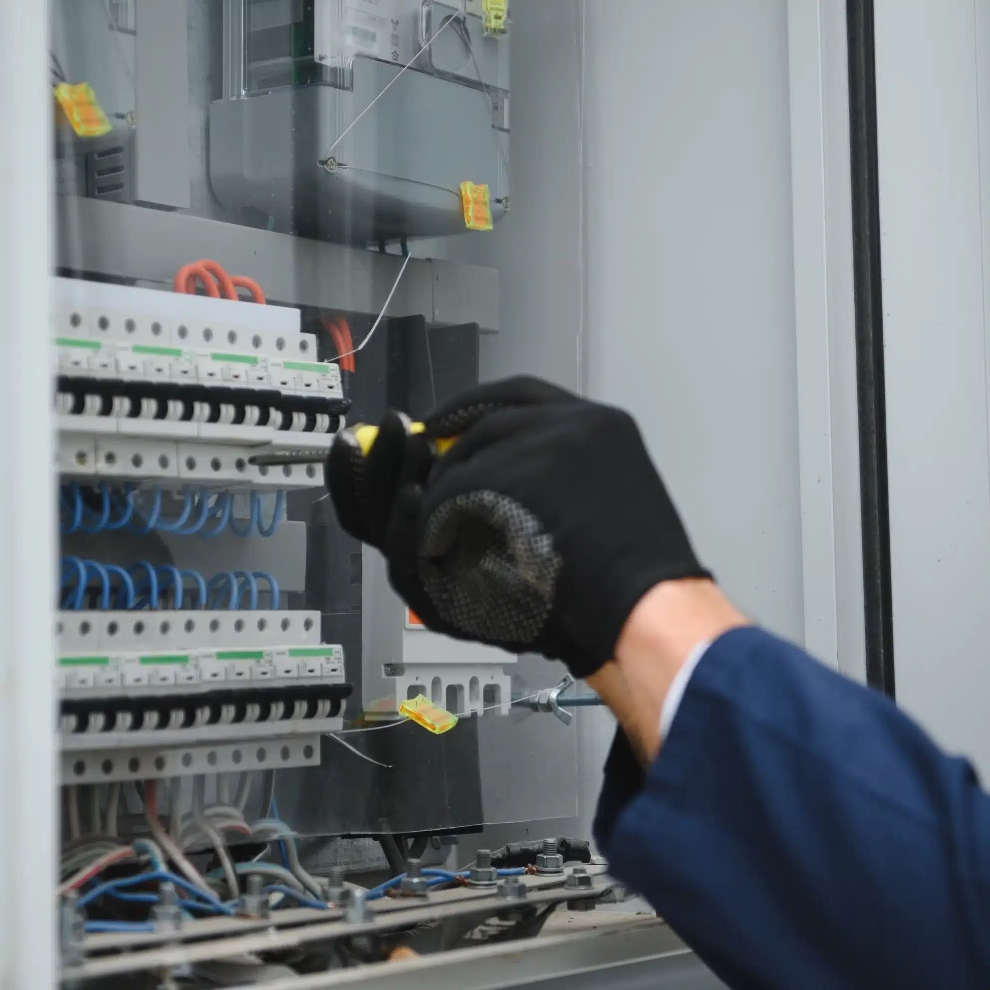 Rénovation façade maison : échafaudage et chantier Chantier de rénovation extérieure d'une maison moderne, échafaudages métalliques devant les façades couleur crème sous un ciel bleu avec nuages.